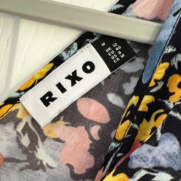 RIXO Floral Maxi Dress - Pink and Blue - Picture 2 of 8